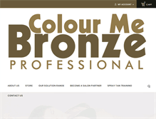 Tablet Screenshot of colourmebronze.com